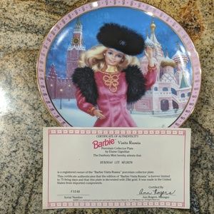 Barbie Visits Russia Porcrlain Collector Plate